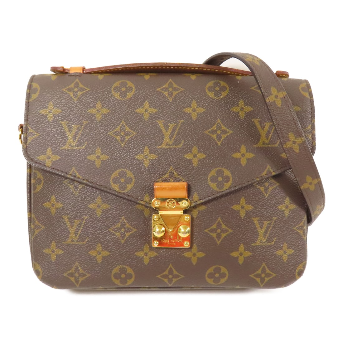 LOUIS VUITTON Monogram Pochette Metis MM Handmade shoulder and back bag Brown 2wayShoulder Bag (1 of 17)