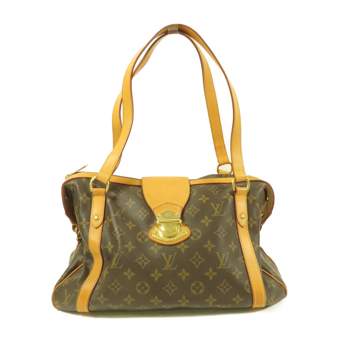 LOUIS VUITTON Monogram Stresa PM gold shoulder bag Brown Shoulder Bag M51186 (1 of 15)