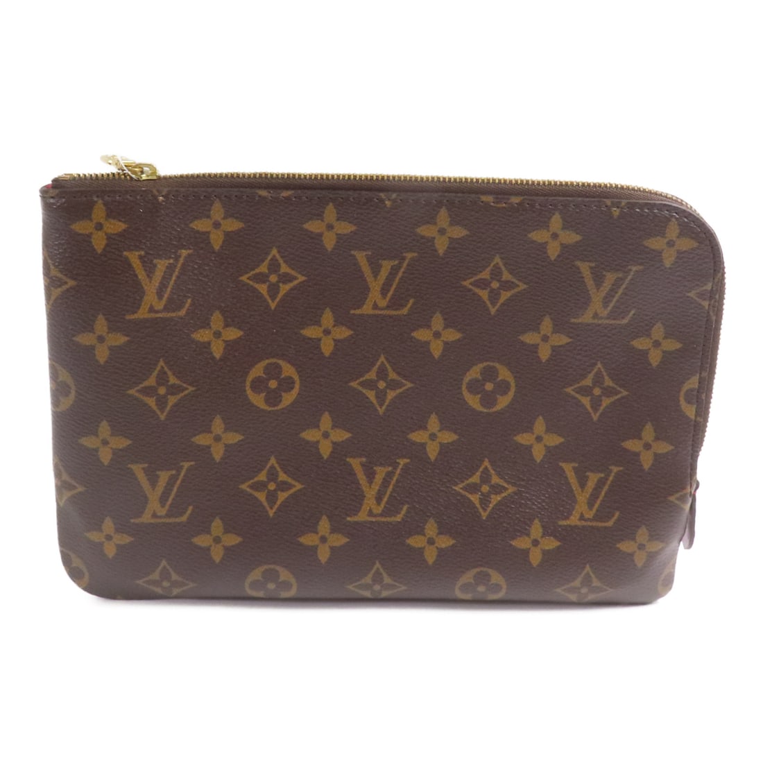 LOUIS VUITTON Monogram Etui Voyage PM ??colored Brown Brown business bag clutch bag M44148 (1 of 15)