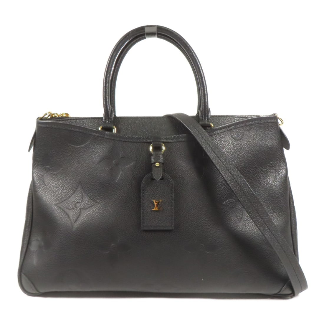 LOUIS VUITTON Monogram Empreinte Trianon Hand-milled Shoulder Bag Black Black 2wayShoulder Bag (1 of 15)