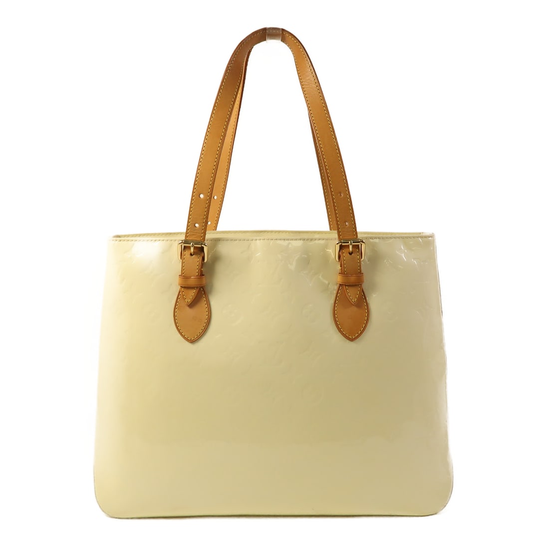LOUIS VUITTON Vernis Brentwood gold shoulder bag Yellow Light Yellow Tote Bag M91512 (1 of 20)