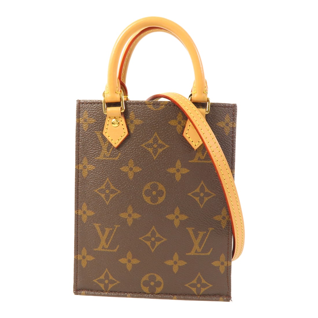 LOUIS VUITTON Monogram Petit Sac PlatHand-made shoulder bag Monogram Petit Sac PlatHand-made (1 of 18)