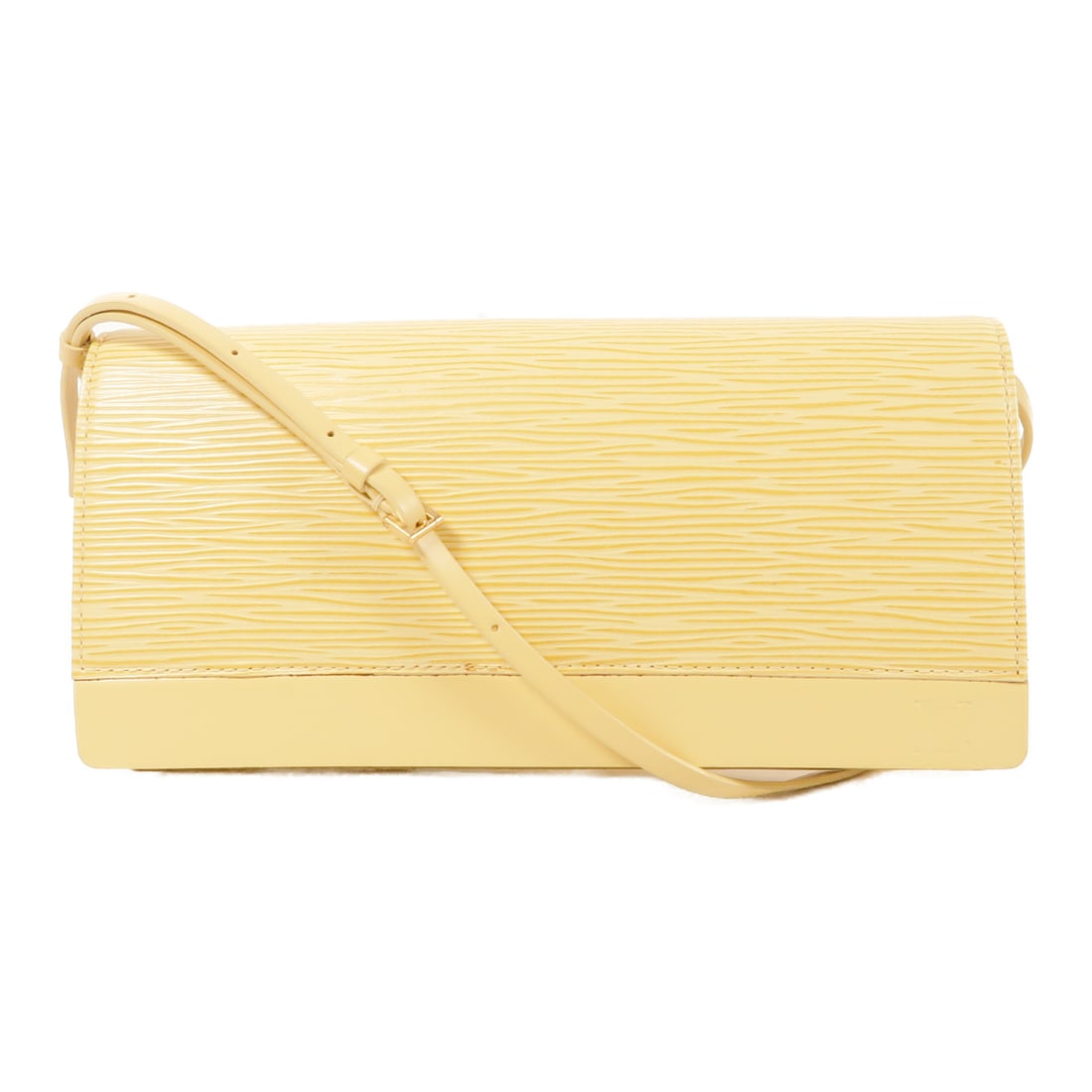 LOUIS VUITTON Epi Honfleur Clutch Bag Golden Shoulder Back Bag Yellow Vanille Shoulder Bag M5273 (1 of 17)