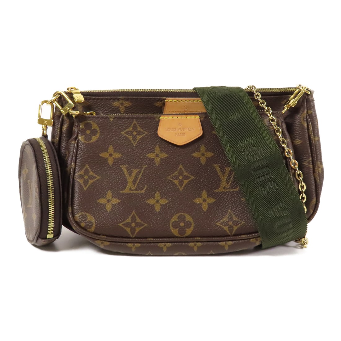 LOUIS VUITTON Monogram Multi Pochette Accessoires Bag Gold Hand-Handed Bag for Shoulders and Ba (1 of 16)