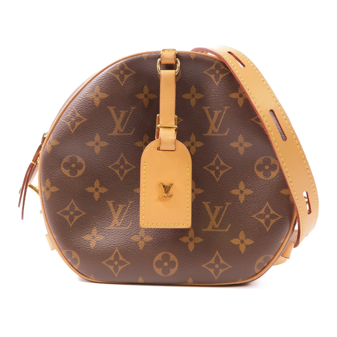 LOUIS VUITTON Monogram Boite Chapeau Souple Gold Shoulder Back Bag Palm Color Brown Brown Shoulder (1 of 16)