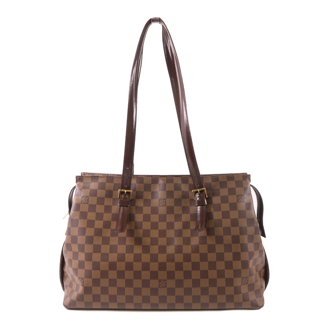 LOUIS VUITTON Damier Chelsea handbag/shoulder bag Ebene Brown Brown Tote Bag N51119 (1 of 20)