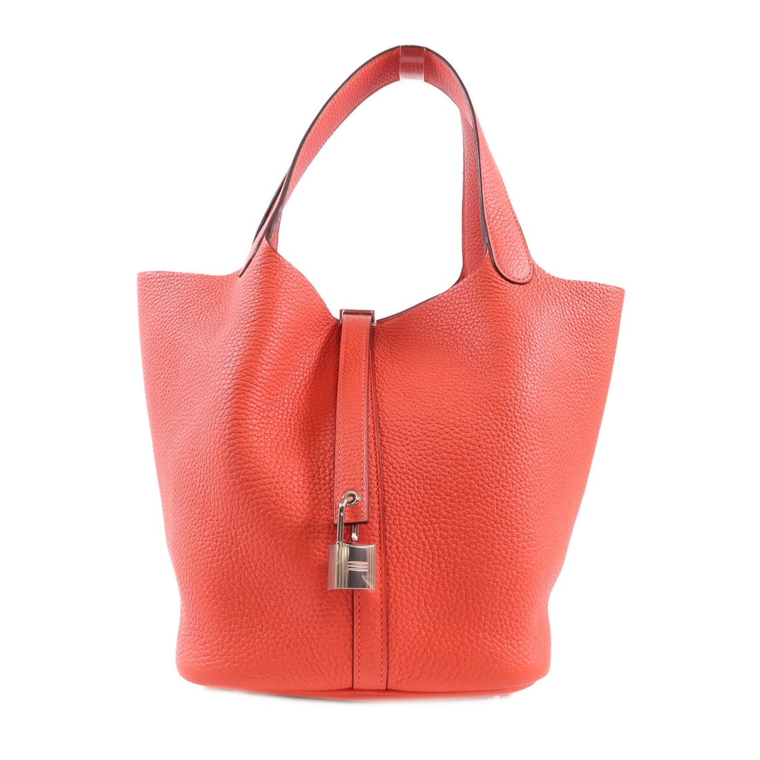 HERMES Clemence Leather Picotin MM Ginpaku Handmade Bag Rose Jaipur Handbag Rose jaipur Pink T5/Rose (1 of 14)