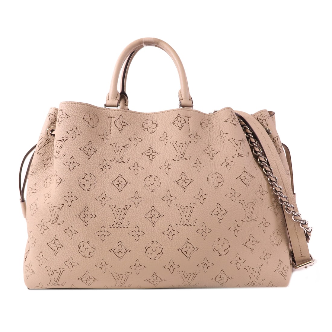 LOUIS VUITTON Monogram Mahina Bella Tote Ginpaku Hand-Handed Shoulder Bag Gray Galet Grey (1 of 14)