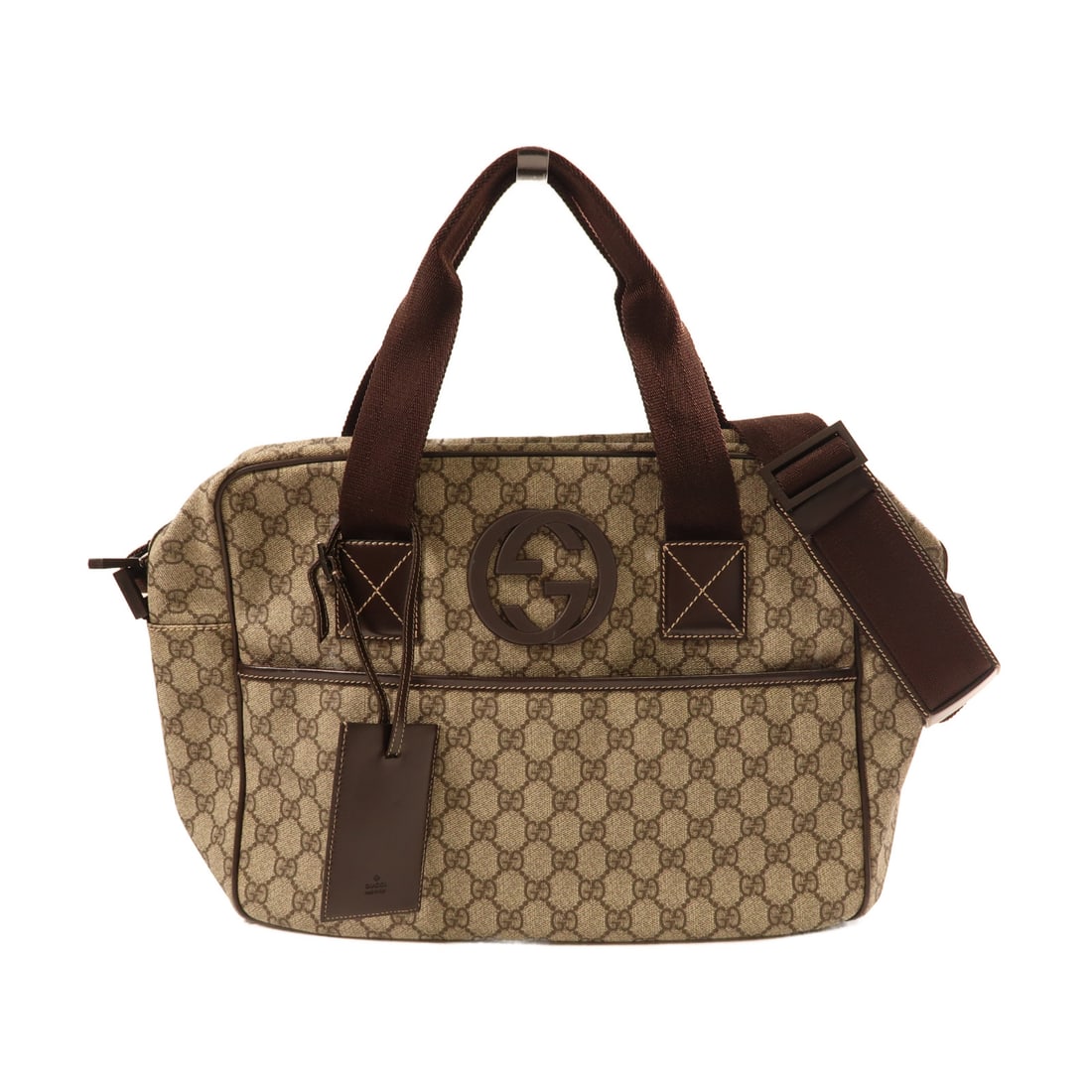 GUCCI Painted Canvas 2 Way Shoulder Hand-Handed Shoulder Bag Bag Color 2wayShoulder Bag Brown (1 of 20)
