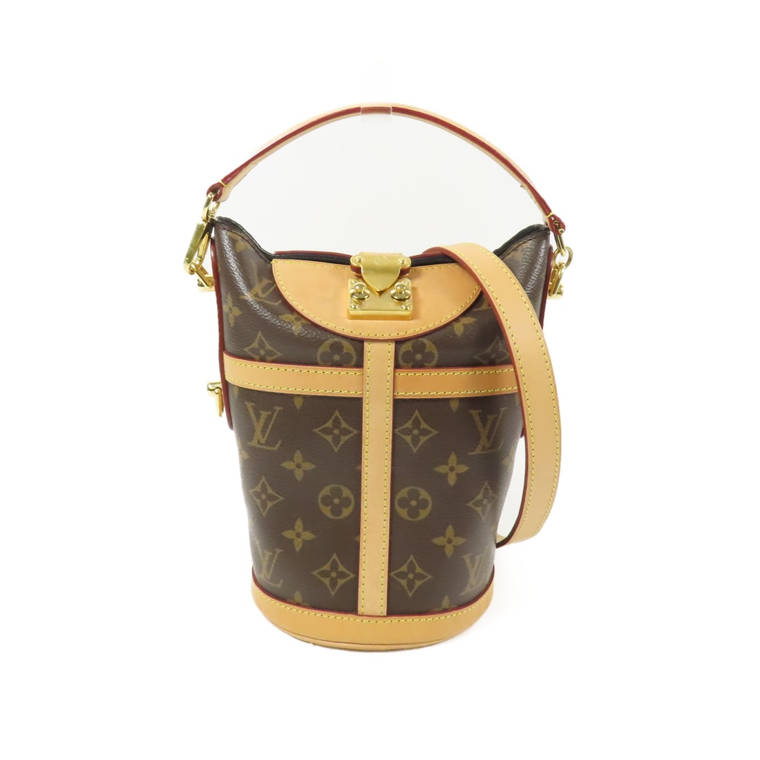 LOUIS VUITTON Monogram Duffle Hand-Handed Bag for Shoulders and Backs Brown Brown 2wayShoulde: Item Name: LOUIS VUITTON Monogram Duffle Hand-Handed Bag for Shoulders and Backs Brown Brown 2wayShoulde Brand: LOUIS VUITTON Model No.: M43587 Size: x W:15cmH:22cm x D:14cm(W:5.9 inch x H:8.7 inch x