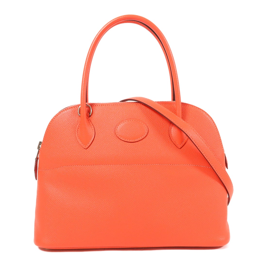 HERMES Epsom Leather Bolide 27 Silver Hand-Handed Bag for Shoulders and Backs Rouge De Coeur 2w (1 of 11)