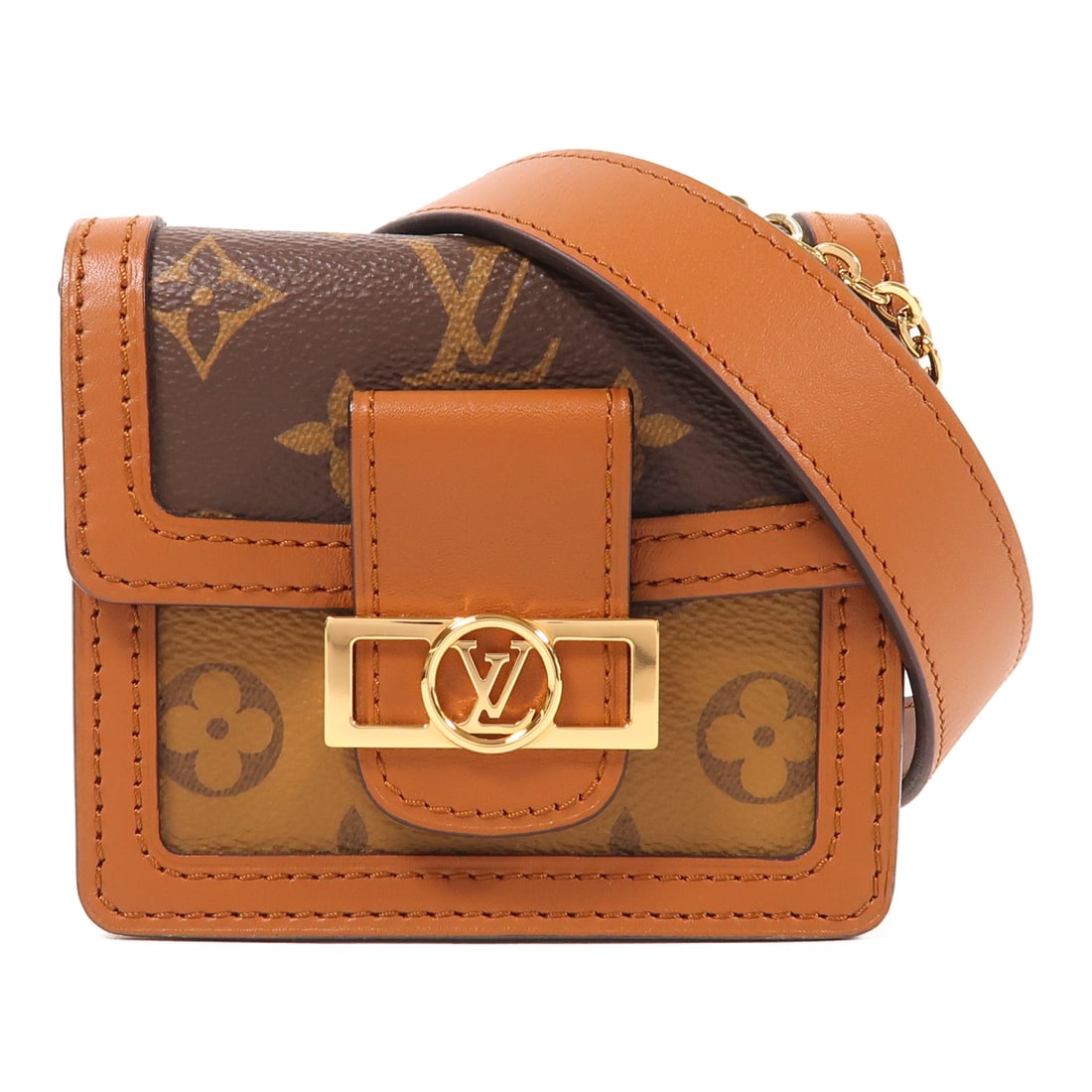 LOUIS VUITTON Monogram Dauphine BB gilt waist bag/crochet shoulder bag Brown Waist bag Body bag: Item Name: LOUIS VUITTON Monogram Dauphine BB gilt waist bag/crochet shoulder bag Brown Waist bag Body bag Brand: LOUIS VUITTON Model No.: M68621 Size: x W:12cmH:10.5cm x D:3.5cm(W:4.7 inch x H:4.1 in