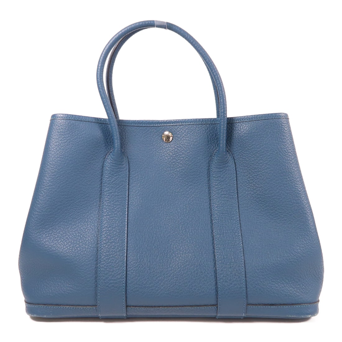 HERMES Negonda Leather Garden Party PM Silver Handmade Bag Bleu Agate Tote Bag Blue agate Blue R2: Item Name: HERMES Negonda Leather Garden Party PM Silver Handmade Bag Bleu Agate Tote Bag Blue agate Blue R2 Brand: HERMES Model No.: R2/X Size: x W:36cmH:25cm x D:17cm(W:14.2 inch x H:9.8 inch x D:6.