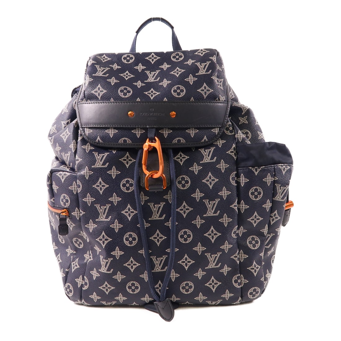 LOUIS VUITTON [Gyakuten Yukei] Monogram Ink Discovery backpack Blue Blue Rucksack Backpack M43693/ (1 of 18)