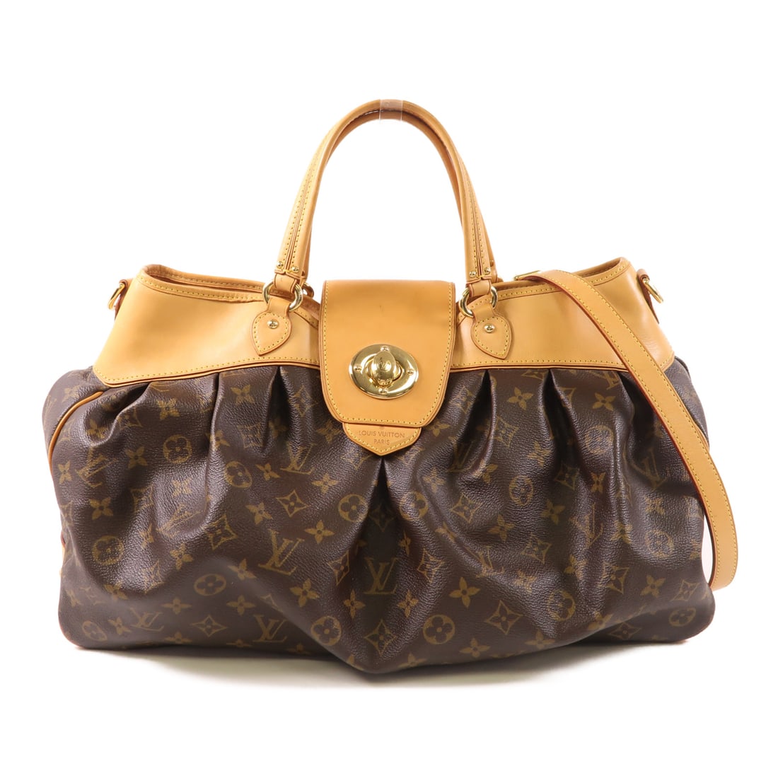 LOUIS VUITTON Monogram Boetie MM Handmade shoulder bag Brown Brown Handbag M45714 (1 of 20)