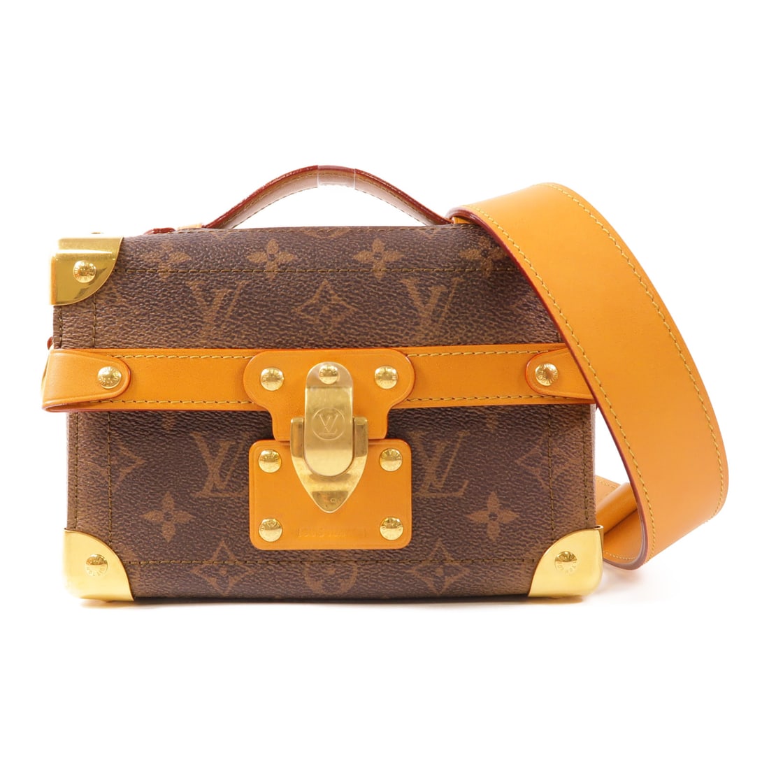 LOUIS VUITTON Monogram Dust Soul Trunk Hand-Handed Bag for Shoulders and Backs Brown BROWN 2w (1 of 12)