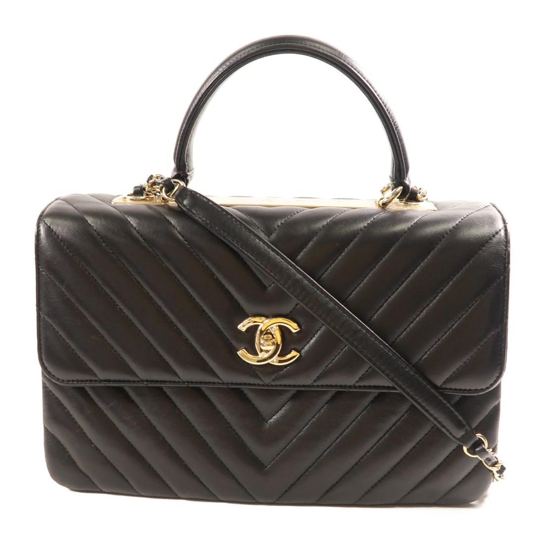 CHANEL Black Black Sheepskin Leather Shoulder Bag Hand-Handed Shoulder Bag 2wayShoulder Bag La: Item Name: CHANEL Black Black Sheepskin Leather Shoulder Bag Hand-Handed Shoulder Bag 2wayShoulder Bag La Brand: CHANEL Model No.: Size: x W:29.5cmH:19cm x D:7cm(W:11.6 inch x H:7.5 inch x D:2.8 inch