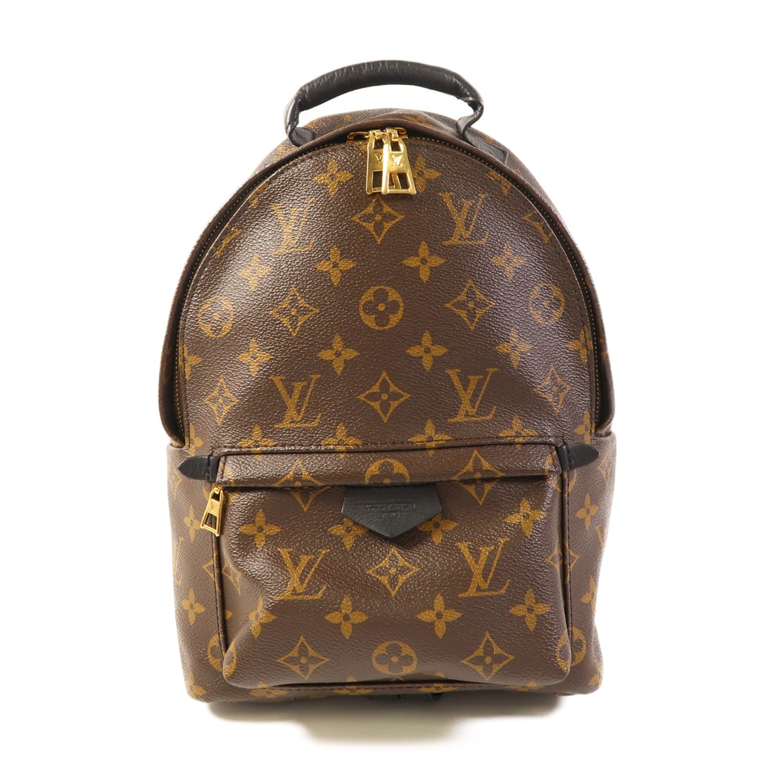 LOUIS VUITTON Monogram Palm Spring Gold Bag Brown Ruck Daypack M44874 (1 of 19)