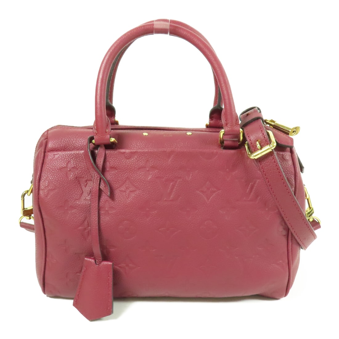 LOUIS VUITTON Monogram Empreinte Speedy Bandouliere 25 Gold Hand-Handed Bag for Shoulders and B (1 of 17)