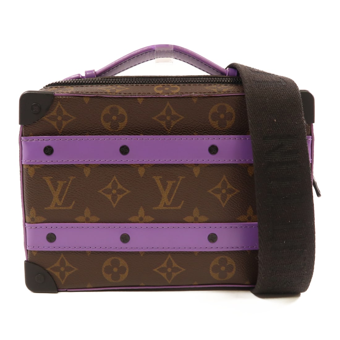 LOUIS VUITTON Monogram Handle Soft Trunk Shoulder Bag Brown Purple Brown/Purple Shoulder Bag M462: Item Name: LOUIS VUITTON Monogram Handle Soft Trunk Shoulder Bag Brown Purple Brown/Purple Shoulder Bag M462 Brand: LOUIS VUITTON Model No.: M46264 Size: x W:21cmH:15cm x D:6.5cm(W:8.3 inch x H:5.9 in