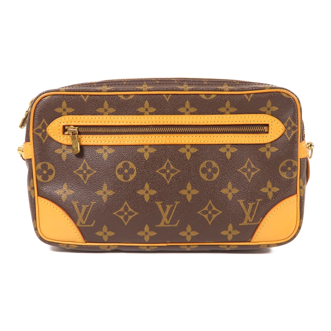 LOUIS VUITTON Monogram Marly Dragonne ???? Brown Brown business bag clutch bag M51825 (1 of 12)
