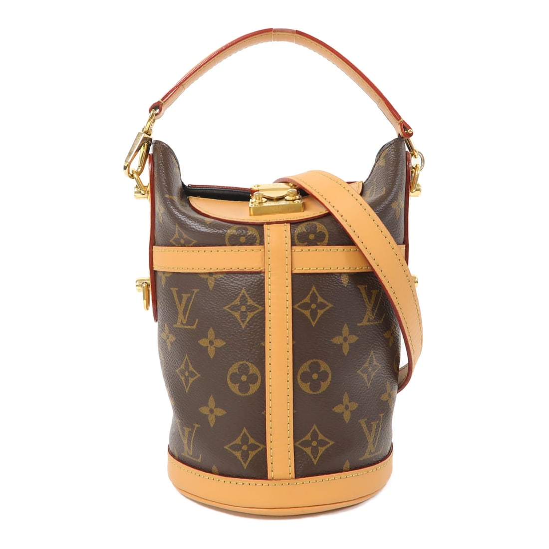 LOUIS VUITTON Monogram Duffle Hand-Handed Bag for Shoulders and Backs Color Brown 2wayShoul (1 of 13)