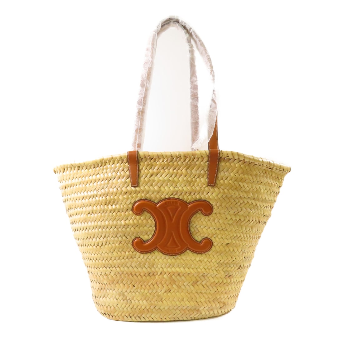CELINE Raffia Tote Bag handmade bag Tote Bag Beige Beige Other Raffia (1 of 20)