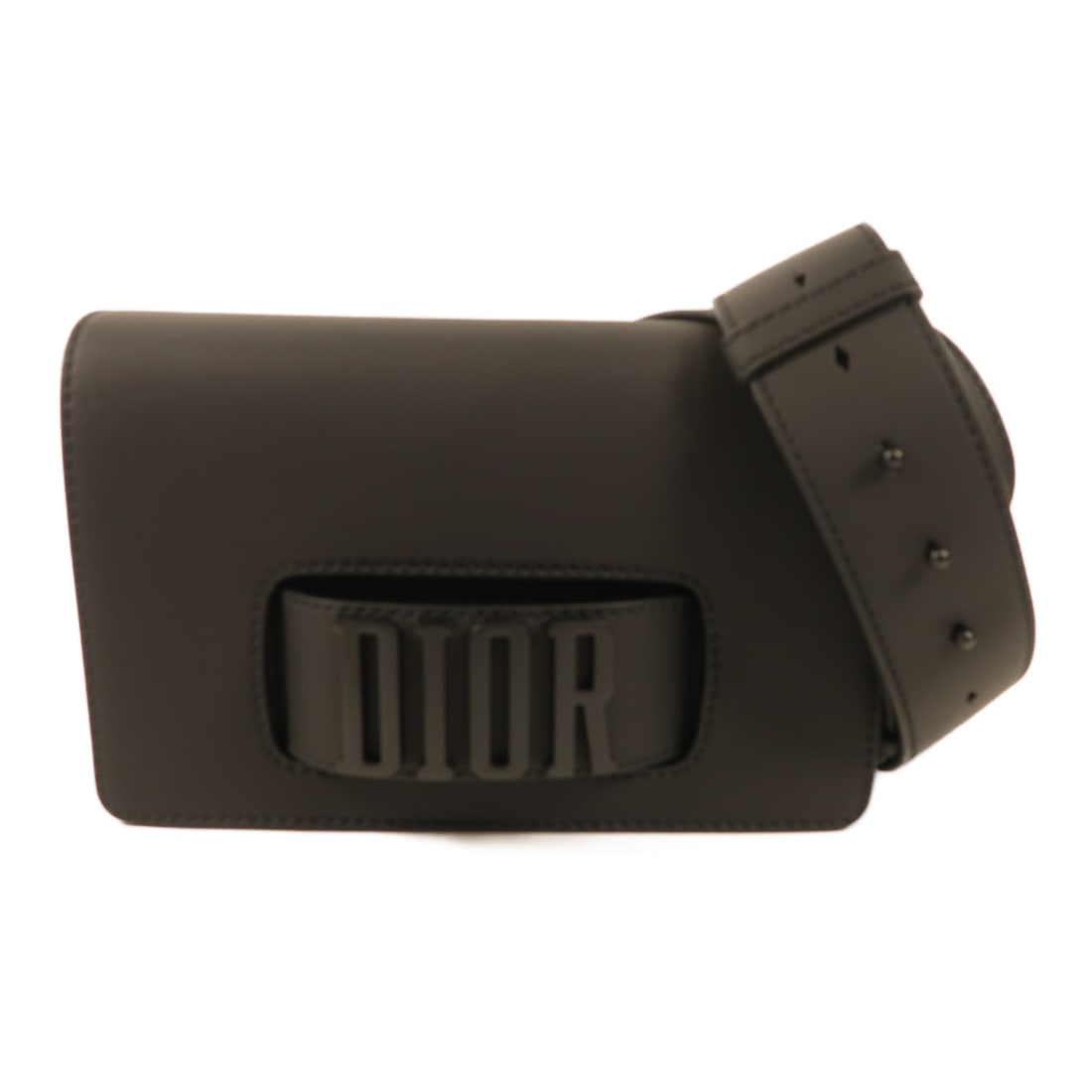 Dior Cowhide Leather Ultramatte Revolution Bag Shoulder Back Bag Shoulder Bag Black Black Calfskin (1 of 14)