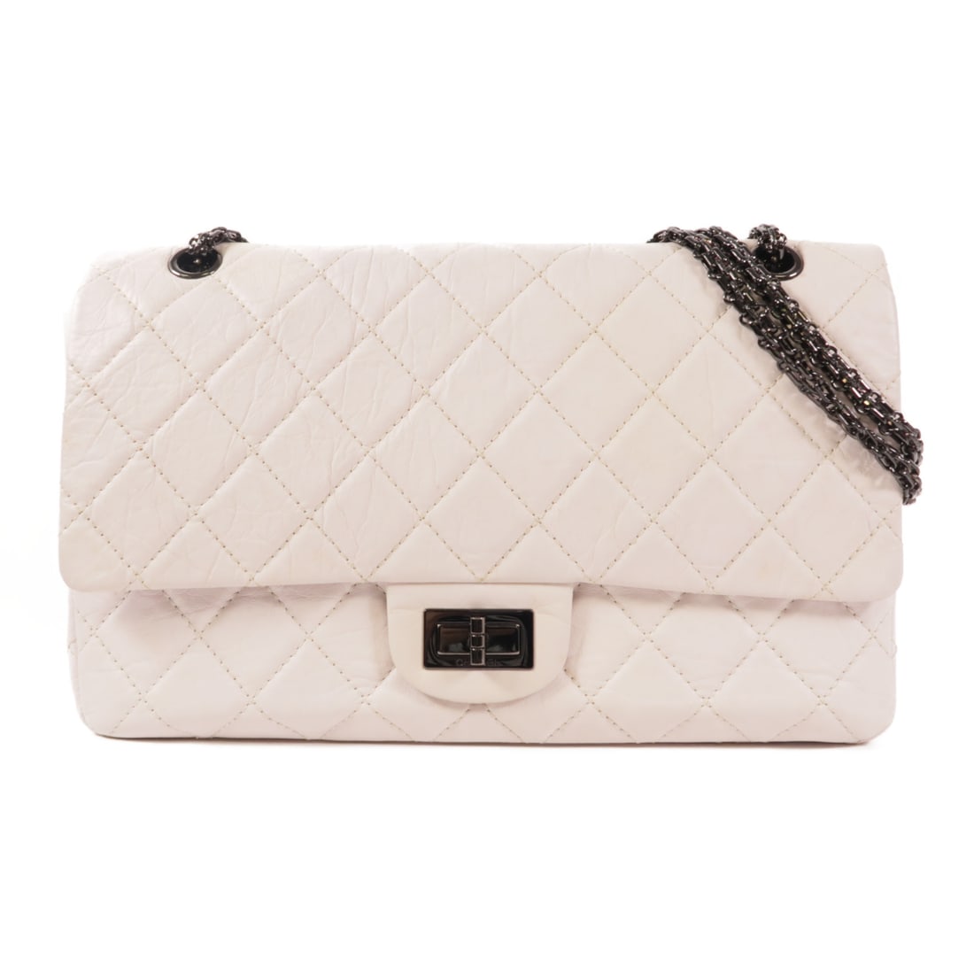 CHANEL White White Cowhide Leather 2.55 Jumbo Crossbody Shoulder Back Bag Shoulder Bag Calfski: Item Name: CHANEL White White Cowhide Leather 2.55 Jumbo Crossbody Shoulder Back Bag Shoulder Bag Calfski Brand: CHANEL Model No.: Size: x W:32cmH:19cm x D:9.5cm(W:12.6 inch x H:7.5 inch x D:3.7 inch