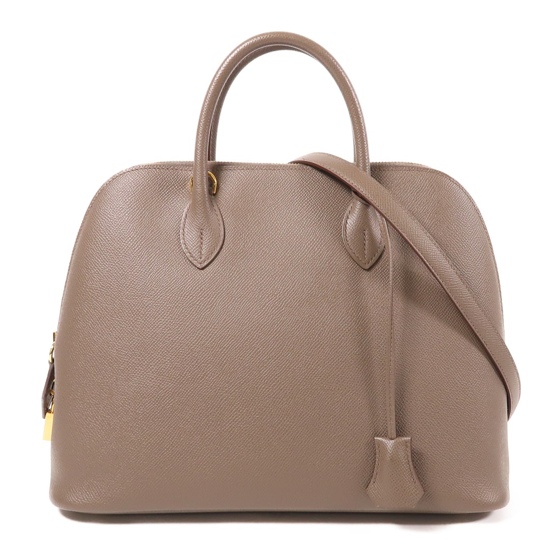 HERMES Epsom leather Bolide 31 gold hand-turned shoulder and back bag 2wayShoulder Bag Etain Brown (1 of 13)