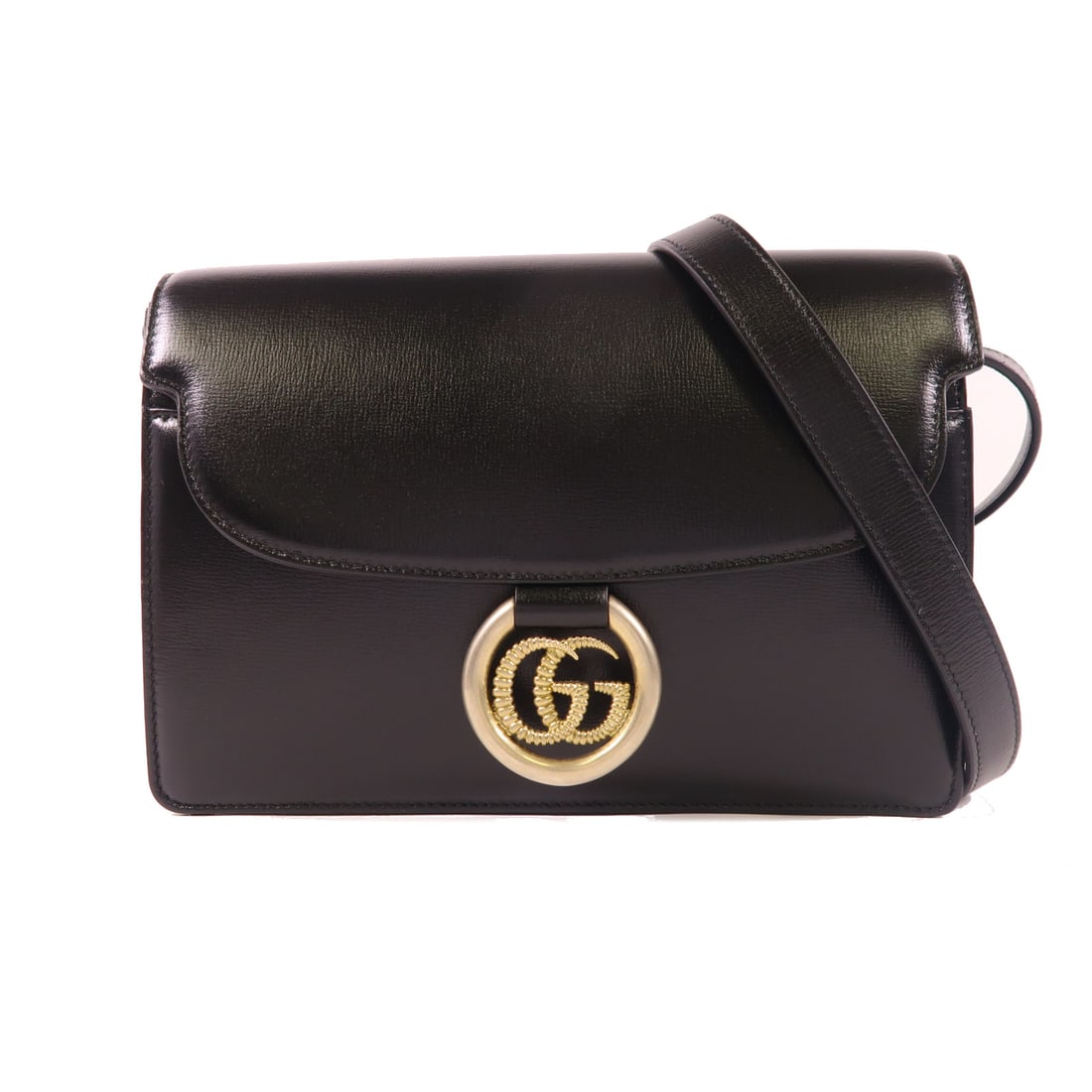 GUCCI Cowhide Leather Shoulder Bag Shoulder Bag Black Black Calfskin (cowhide) 589474 (1 of 16)