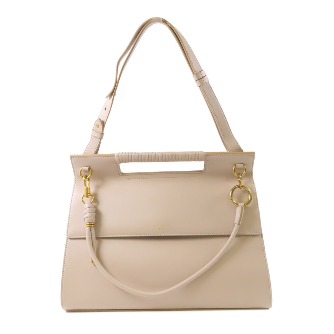 GIVENCHY Cowhide Leather Whip Bag Large Hand-Handed Shoulder and Back Bag 2wayShoulder Bag Bei (1 of 15)