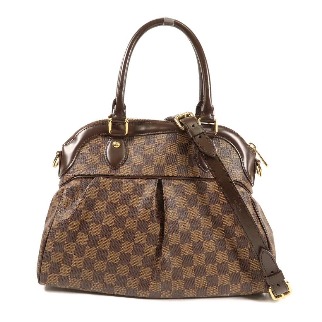LOUIS VUITTON Damier Trevi Hand-Handed Bag for Shoulders and Backs Brown Brown 2wayShoulder B (1 of 14)