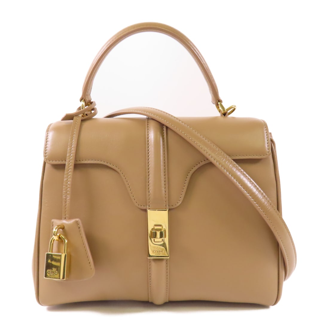 CELINE Celine 16-gold hand-turned shoulder and back bag made of cowhide leather 2wayShoulder Ba (1 of 20)