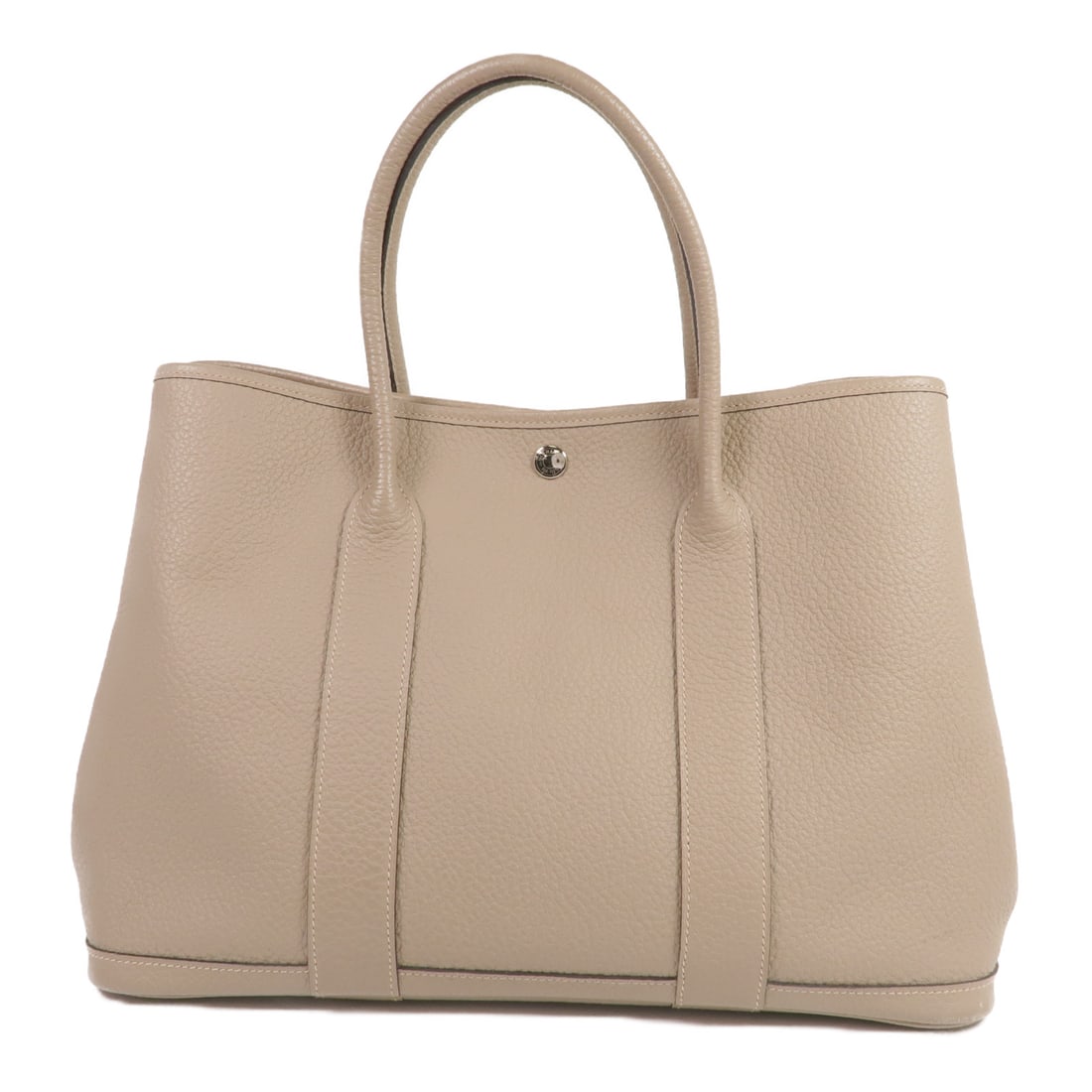 HERMES Negonda Leather Garden Party PM Ginpaku Handmade Bag Etoupe Handbag Etoupe Grey Gray Etoupe (1 of 16)