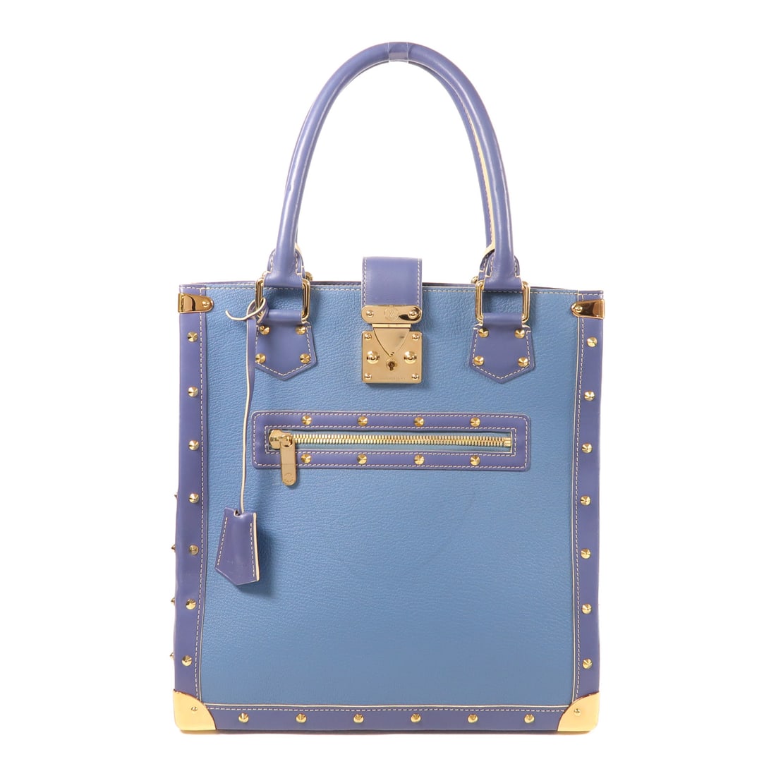 LOUIS VUITTON Cowhide leather Autre Marque Suhali Le Fabuleux gold handmade bag Blue Tote Bag M: Item Name: LOUIS VUITTON Cowhide leather Autre Marque Suhali Le Fabuleux gold handmade bag Blue Tote Bag M Brand: LOUIS VUITTON Model No.: M91817 Size: x W:33cmH:34cm x D:12cm(W:13.0 inch x H:13.4 inc