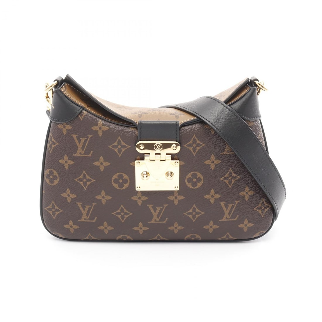 LOUIS VUITTON Monogram Reverse LV Twinny Golden Chest Shoulder Back Bag Brown Brown Shoulder Bag (1 of 12)