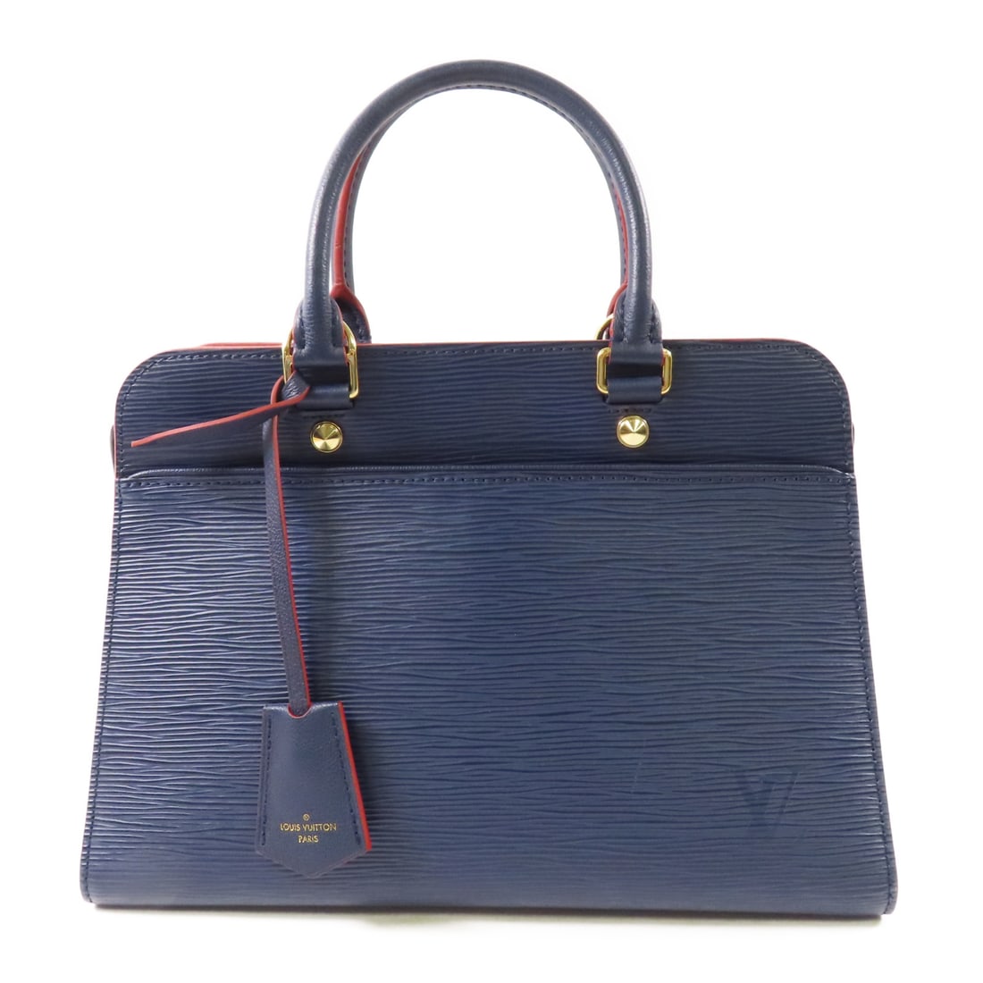 LOUIS VUITTON Epi Veneau MM Kinsaku Handmade Bag Navy Blue Shoulder Bag M51239 (1 of 20)