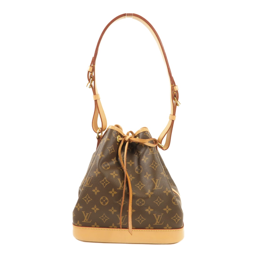 LOUIS VUITTON Monogram Petit Noe gold chest bag Brown Shoulder Bag M46984 (1 of 15)