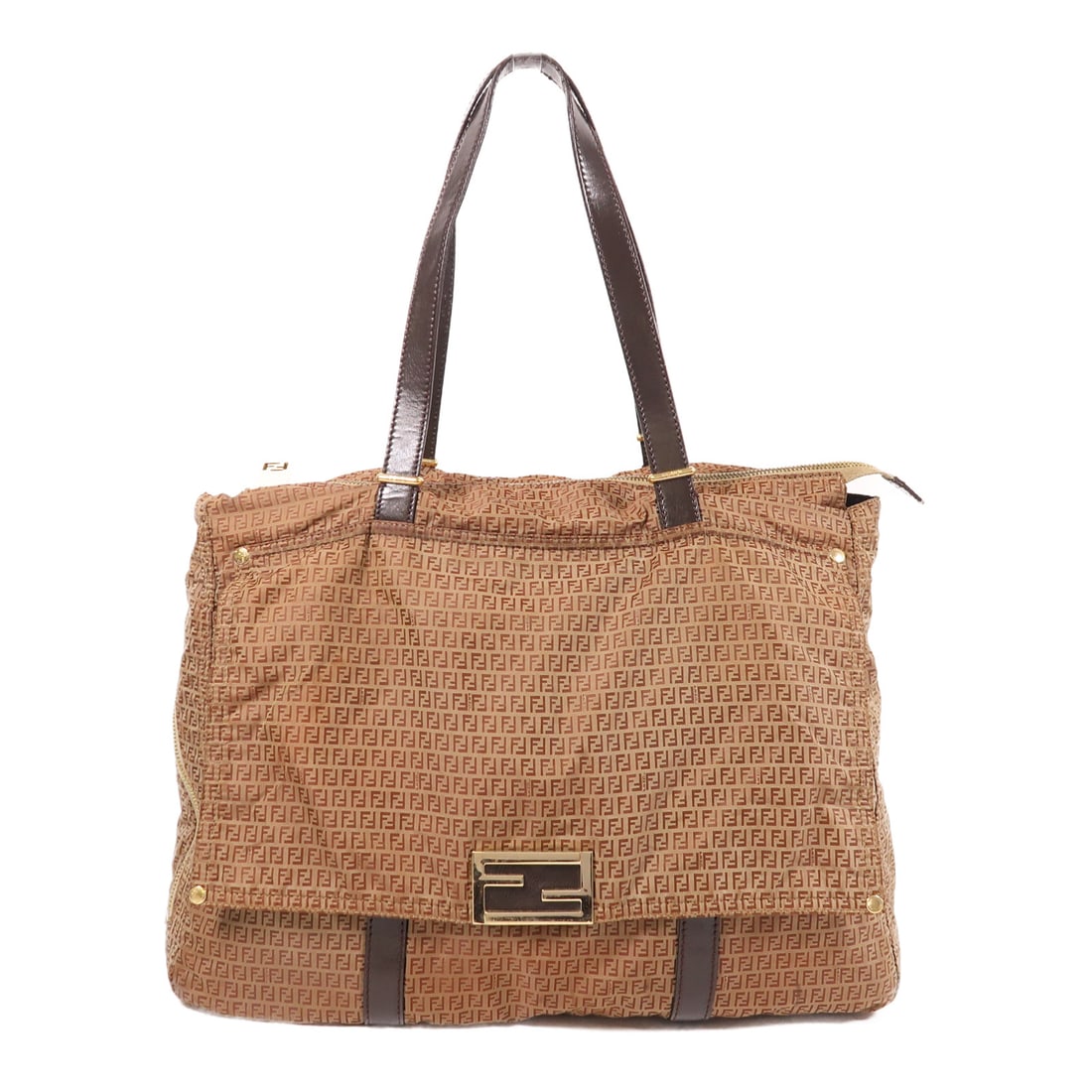 FENDI Niryu Shoulder Bag Kinryu Shoulder Bag Shoulder Bag Brown Brown Nylon 8BR627-CY2 (1 of 13)