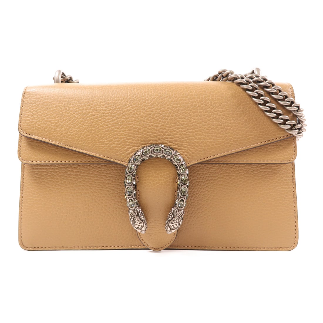 GUCCI Cowhide leather Dionysus silver crosshair shoulder bag Shoulder Bag Brown Brown Calfskin (1 of 12)