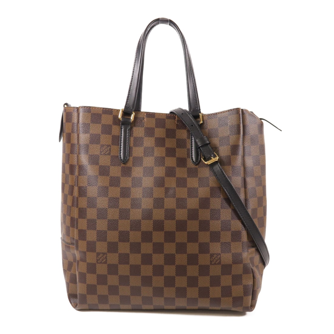 LOUIS VUITTON Damier Belmont handmade shoulder bag Ebene Brown 2wayShoulder Bag N60348 (1 of 15)