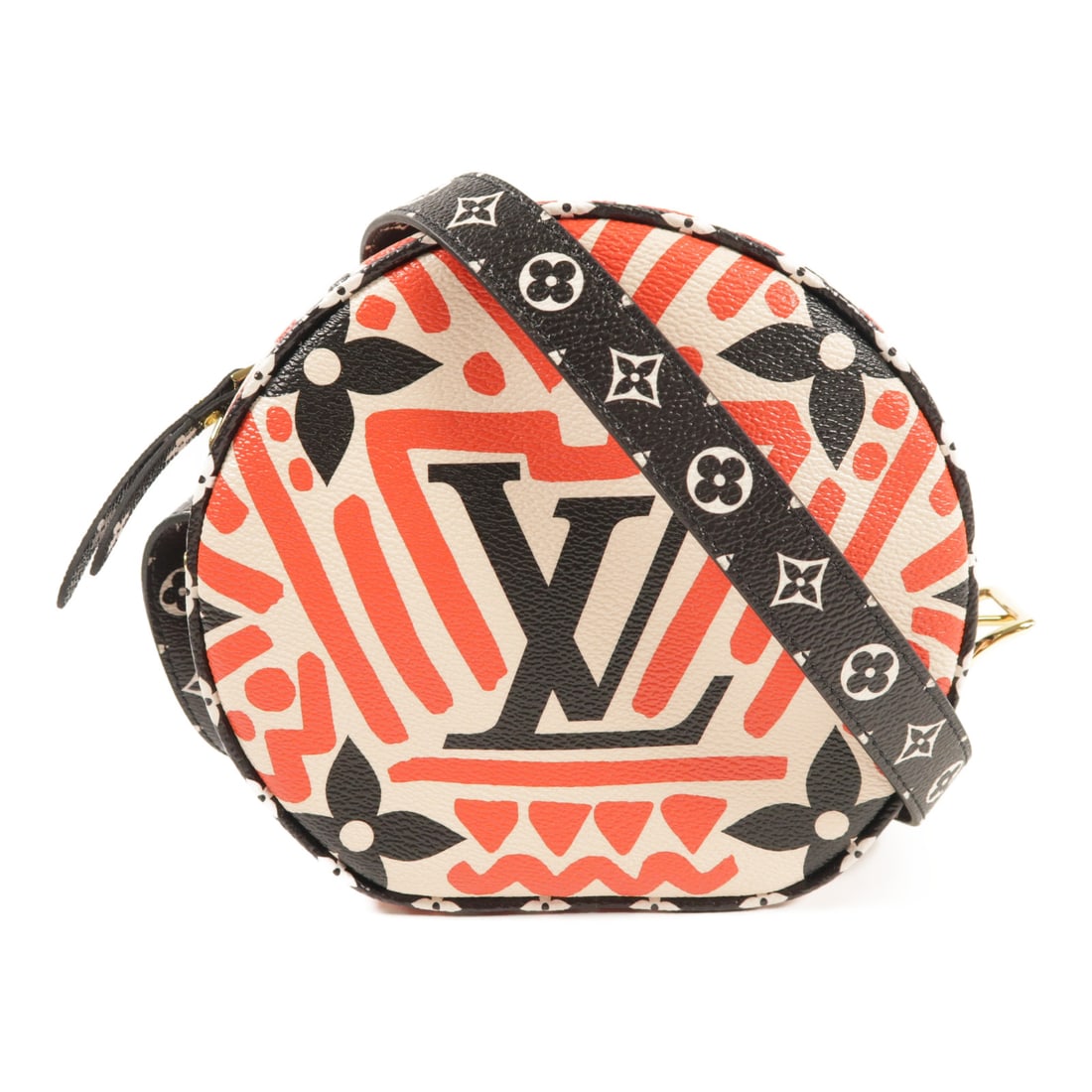 LOUIS VUITTON Monogram Giant Crafty Boite Chapeau Golden Shoulder Bag Red Black Red/Black Shoulde: Item Name: LOUIS VUITTON Monogram Giant Crafty Boite Chapeau Golden Shoulder Bag Red Black Red/Black Shoulde Brand: LOUIS VUITTON Model No.: M45366 Size: x W:10-17cmH:16cm x D:7cm(W:3.9 inch x H:6.3 i