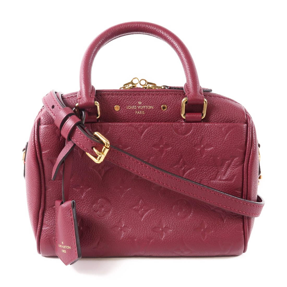 LOUIS VUITTON Monogram Empreinte Speedy Bandouliere 25 Gold Hand-Handed Bag for Shoulders and B (1 of 15)