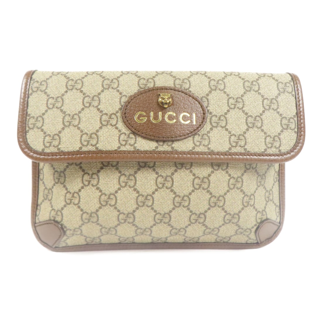 GUCCI Painted canvas Waist Bag Waist bag Body bag Brown Brown PVC coated canvas 493930 (1 of 14)
