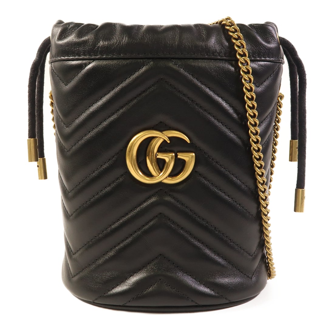 GUCCI Cowhide Leather GG Marmont Bucket Golden Cross Shoulder Back Bag Shoulder Bag Black Black: Item Name: GUCCI Cowhide Leather GG Marmont Bucket Golden Cross Shoulder Back Bag Shoulder Bag Black Black Calfskin (cowhide) 5 Brand: GUCCI Model No.: 575163 Size: x W:13cmH:17.5cm x D:10.5cm(W:5.1 i
