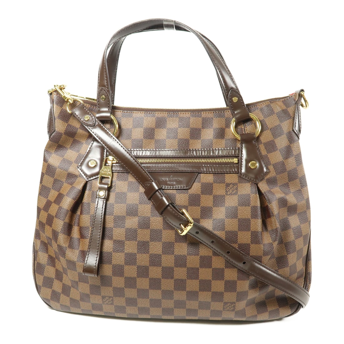 LOUIS VUITTON Damier Evora MM Hand-Handed Bag for Shoulders and Backs Ebene Brown Brown 2waySh: Item Name: LOUIS VUITTON Damier Evora MM Hand-Handed Bag for Shoulders and Backs Ebene Brown Brown 2waySh Brand: LOUIS VUITTON Model No.: N41131 Size: x W:38cmH:34cm x D:10cm(W:15.0 inch x H:13.4 inch