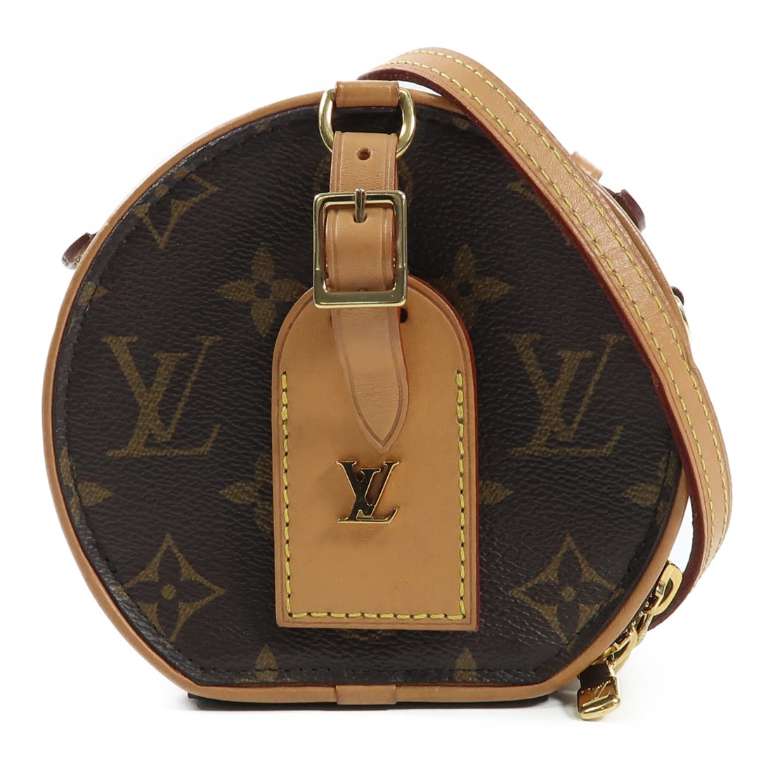 LOUIS VUITTON Monogram Mini Boite Chapeau Hand-Handed Bag for Shoulders and Backs Brown Brown (1 of 17)