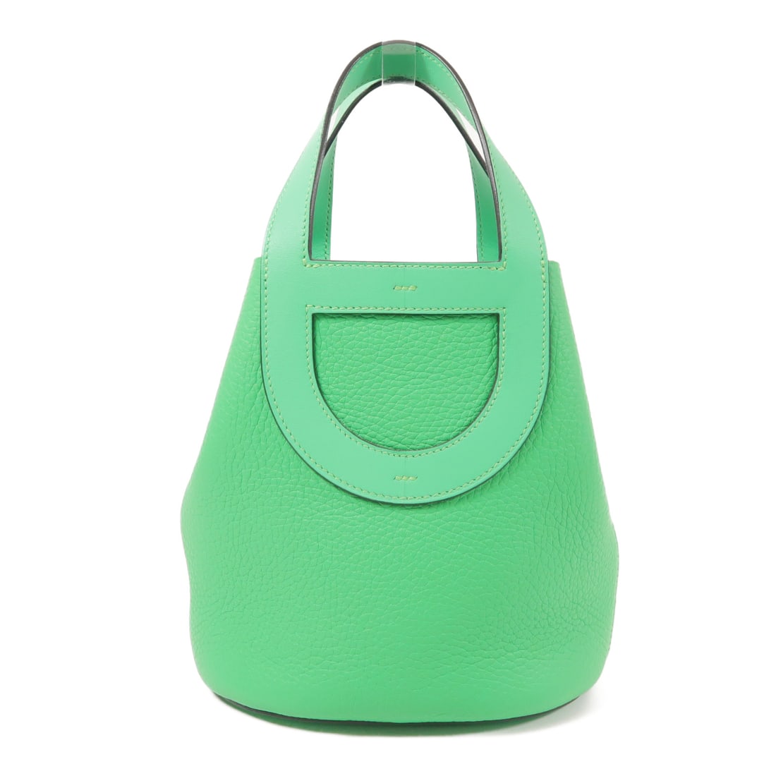 HERMES Clemence Leather In The Loop 18 Silver Handmade Bag Handbag Green OZ Vert Comics Taurillon (1 of 12)