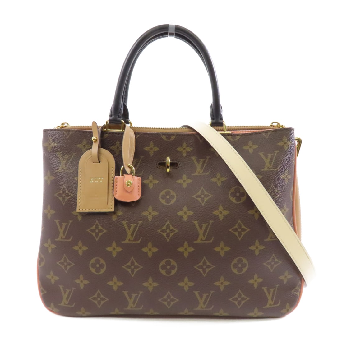 LOUIS VUITTON Monogram Millefeuille Gold Hand-Handed Bag for Shoulders and Backs Palm Color R (1 of 15)